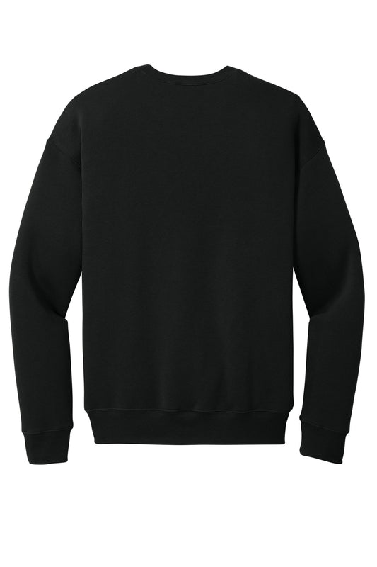 BELLA+CANVAS Unisex Sponge Fleece Drop Shoulder Sweatshirt - Black - flat back
