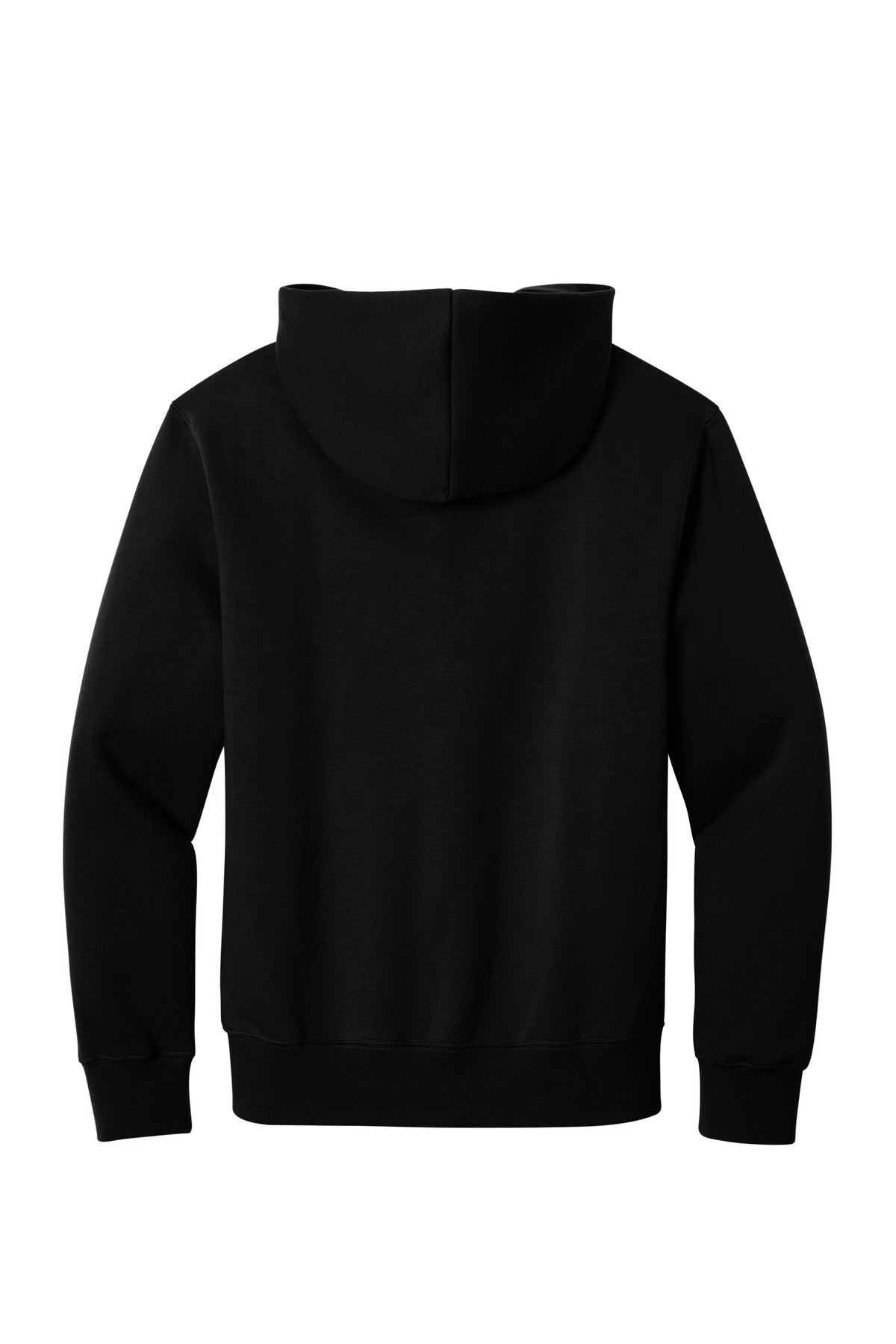 BELLA+CANVAS Unisex 10-Ounce Heavyweight Full-Zip Hooded Sweatshirt - Black - flat back