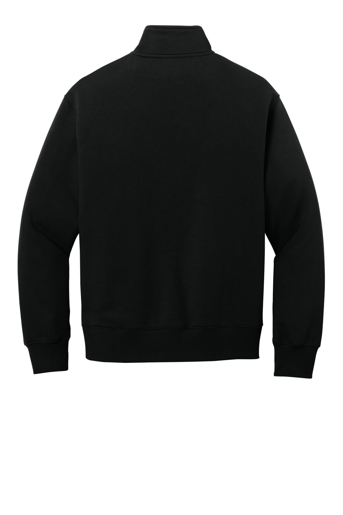 BELLA+CANVAS Unisex 10-Ounce Heavyweight 1/2-Zip Sweatshirt - Black - flat back