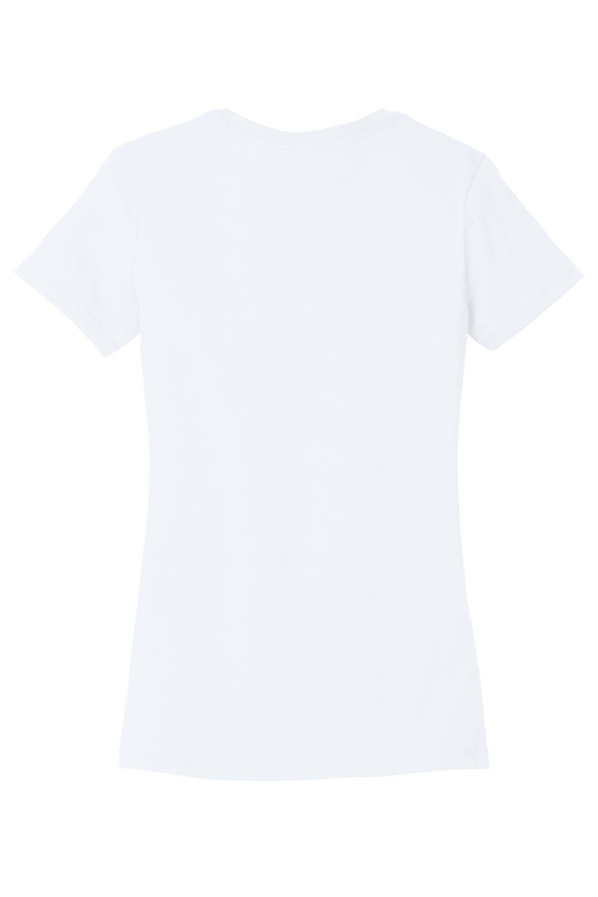 BELLA+CANVAS Women's Slim Fit Tee - White - flat back
