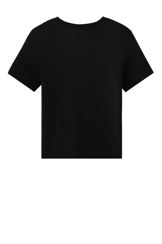 BELLA+CANVAS Women's 6-Ounce Heavyweight Tee - Black - flat back