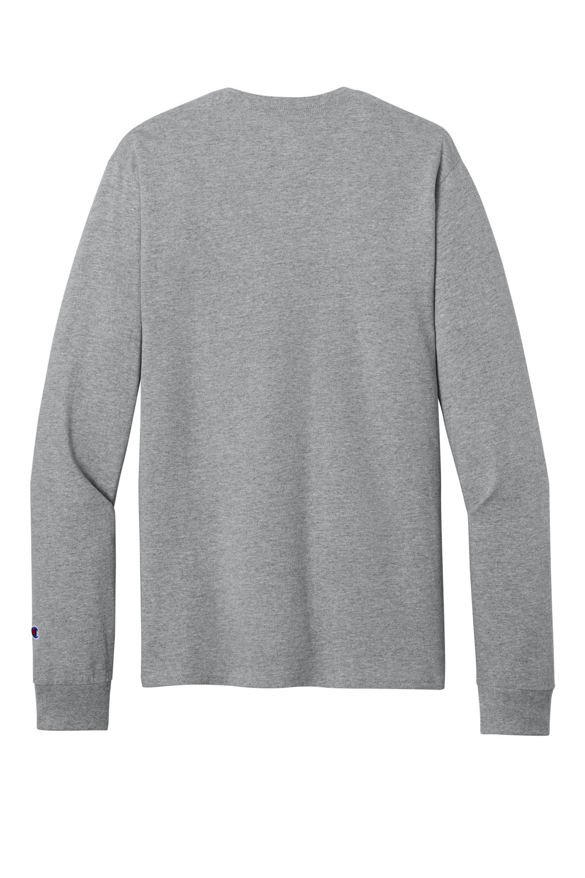 Champion Jersey Long Sleeve Tee - Light Steel - flat back