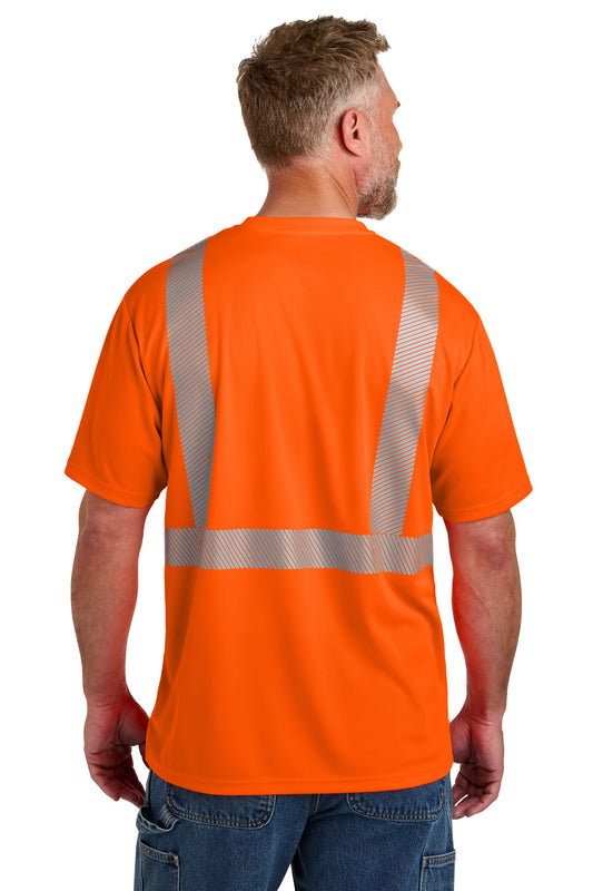 CornerStone ANSI 107 Class 2 Segmented Tape Tee - Safety Orange - back