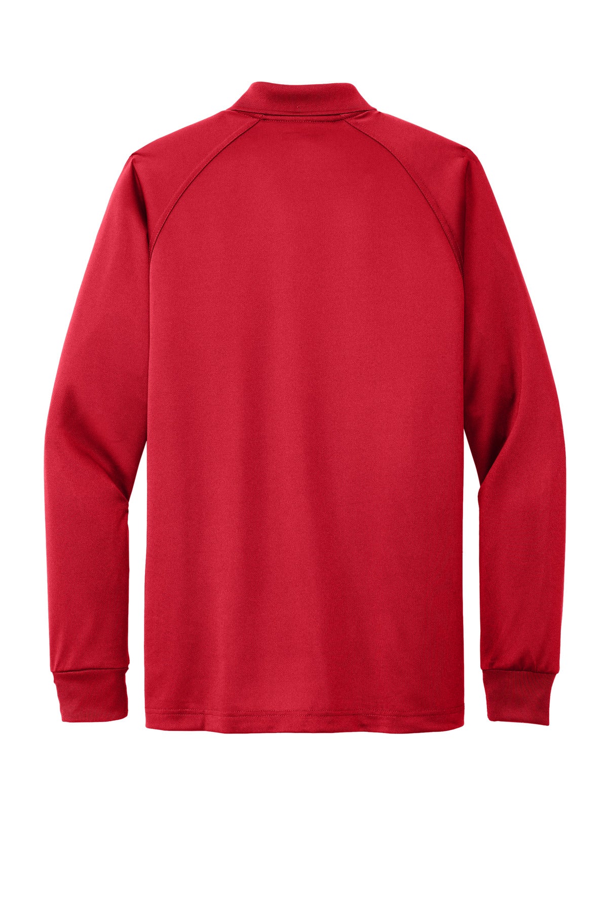 CornerStone Select Long Sleeve Snag-Proof Tactical Polo - Red - flat back