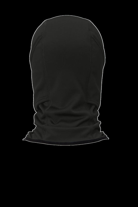 CornerStone Smooth Fleece Face Mask - Black - flat back