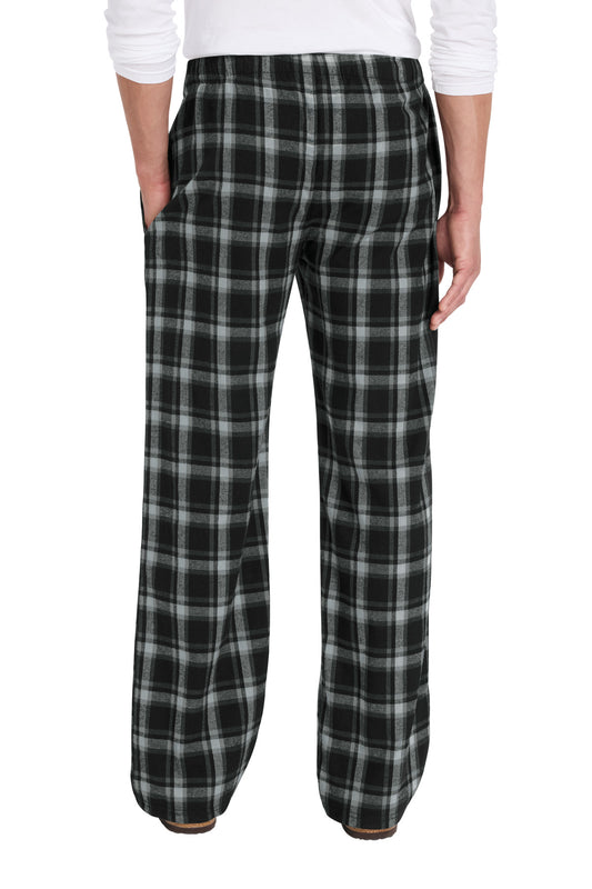 District Flannel Pocket Pant - Black/ Grey Dress Plaid - back
