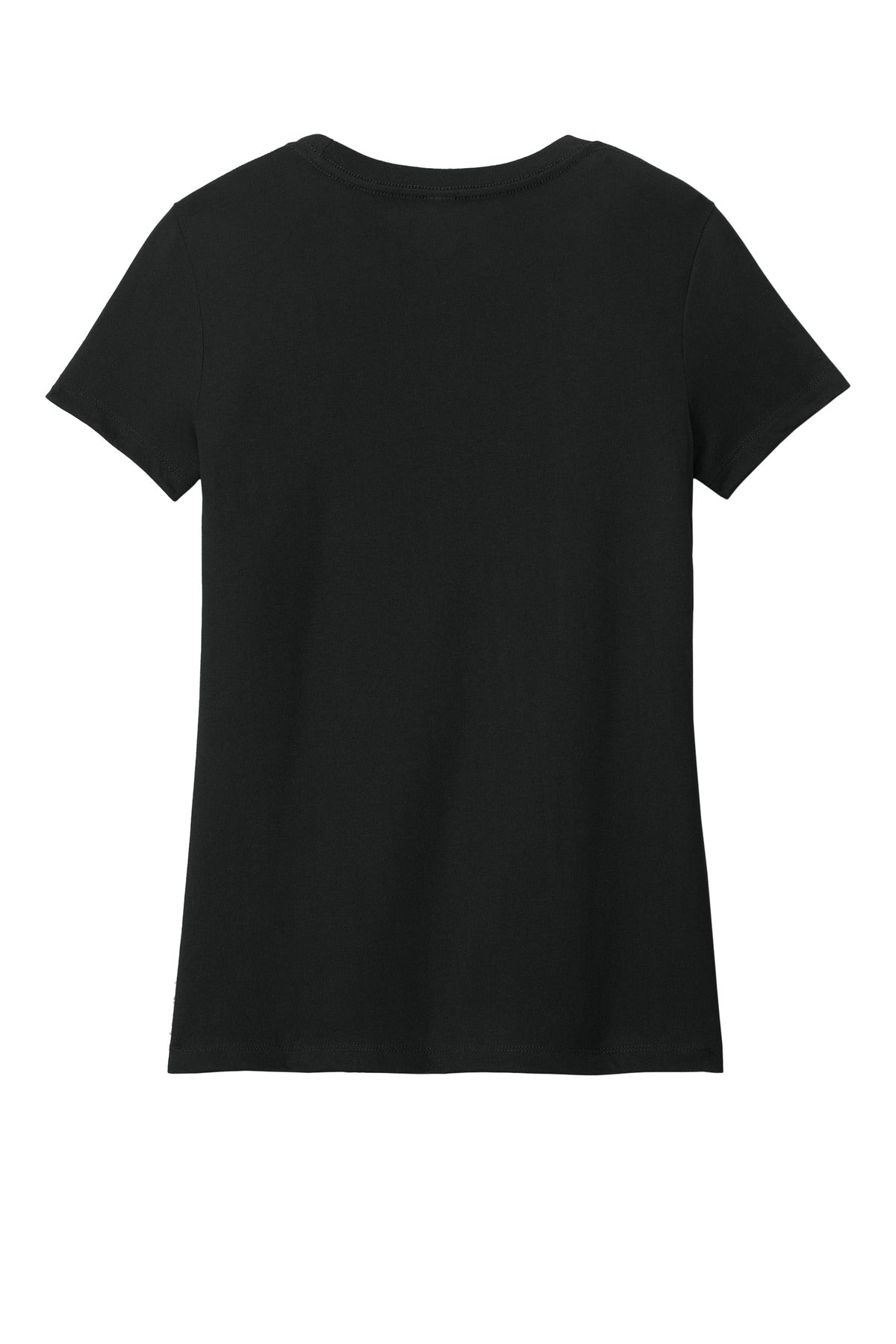 District Women's Perfect Weight CVC Tee - Jet Black - flat back