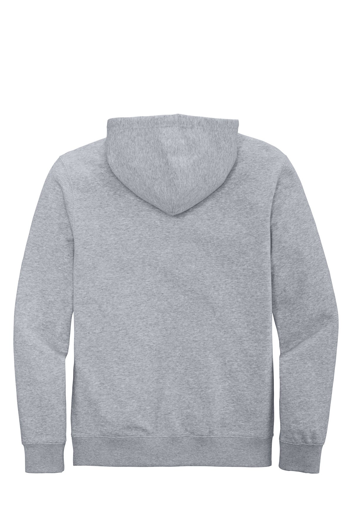 District V.I.T. Fleece Full-Zip Hoodie - Light Heather Grey - flat back