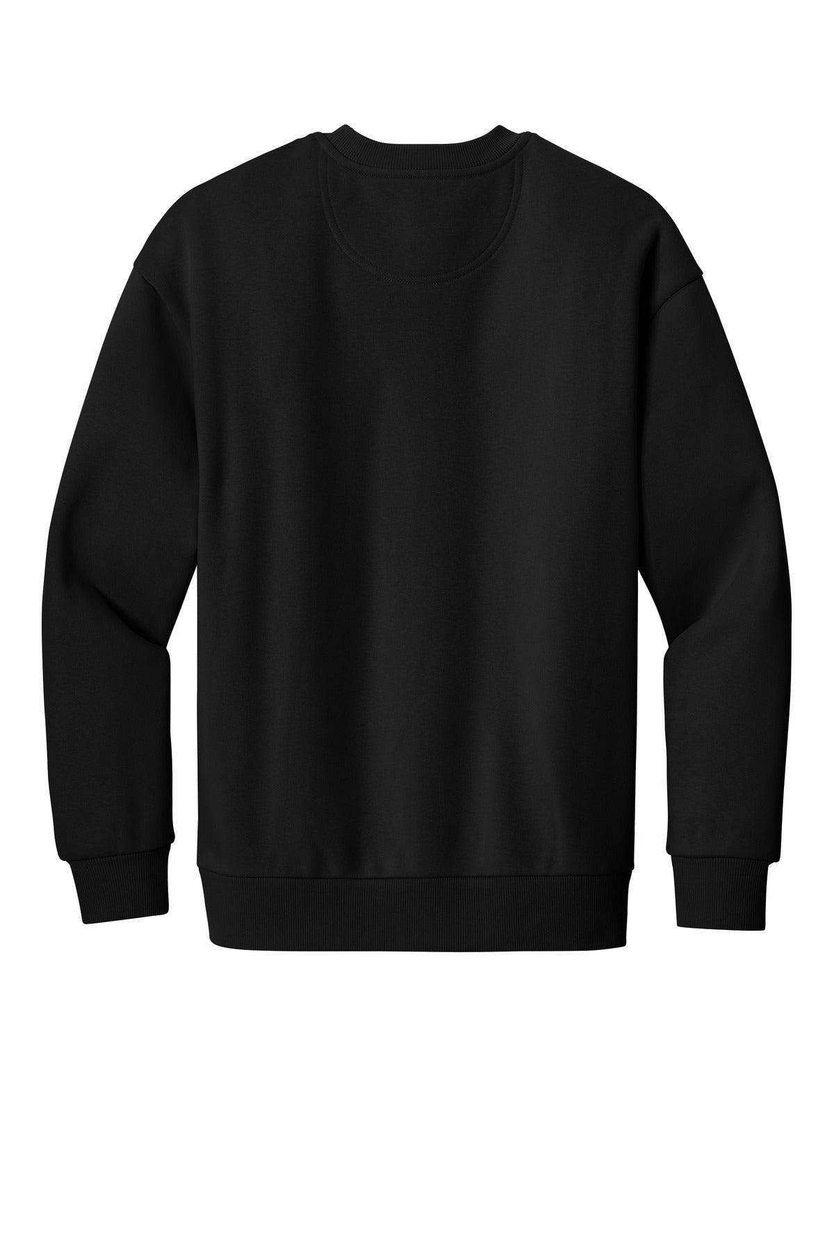 District V.I.T. Heavyweight Fleece Crew - Black - flat back
