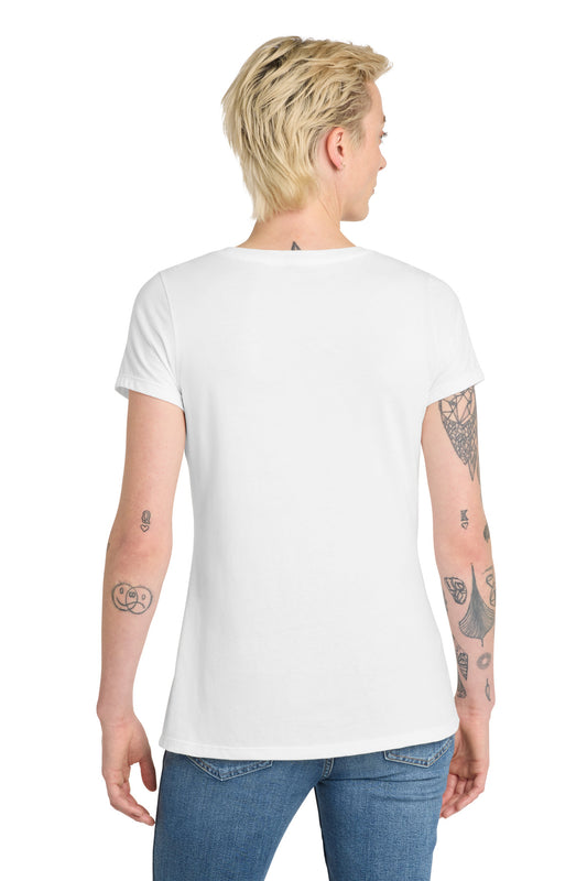 District Women's Very Important Tee V-Neck - White - back