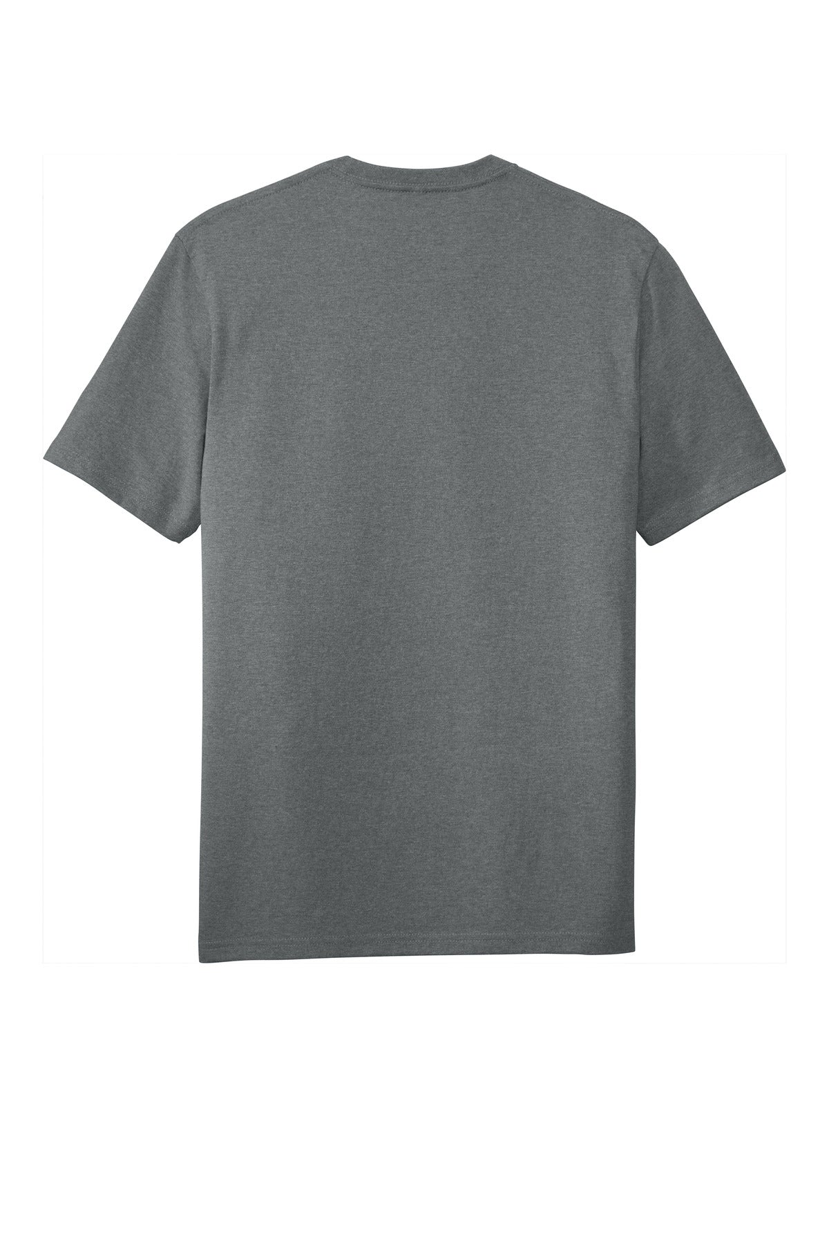 District Re-Tee - Deep Grey Heather - flat back