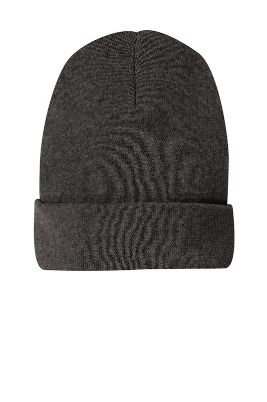 District Re-Beanie - Charcoal Heather - front
