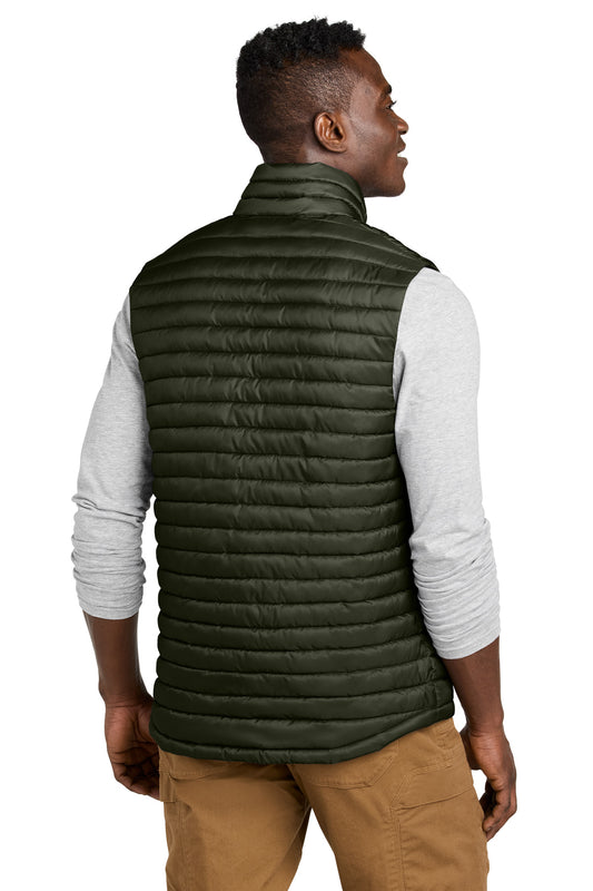 Eddie Bauer Packable Quilted Vest - Olive Green - back