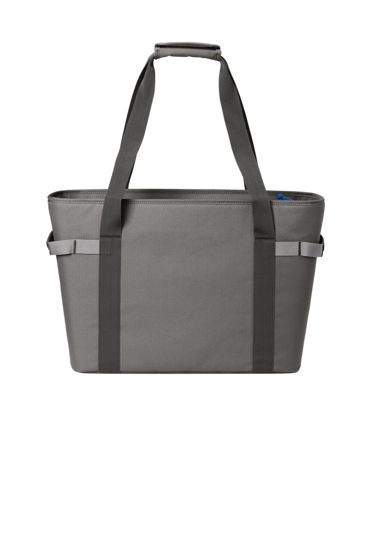 Eddie Bauer Max Cool Tote Cooler - Metal Grey/ Expedition Blue - flat back