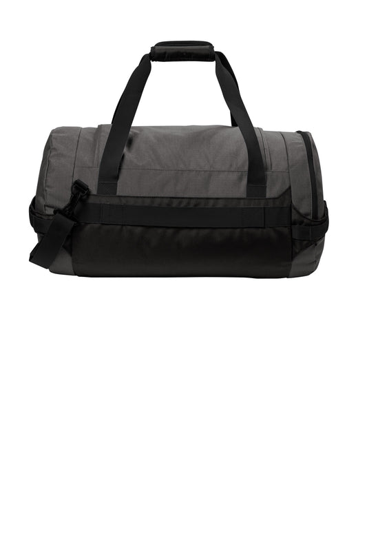 Eddie Bauer Tour Duffel - Grey Steel Heather/ Black - flat back