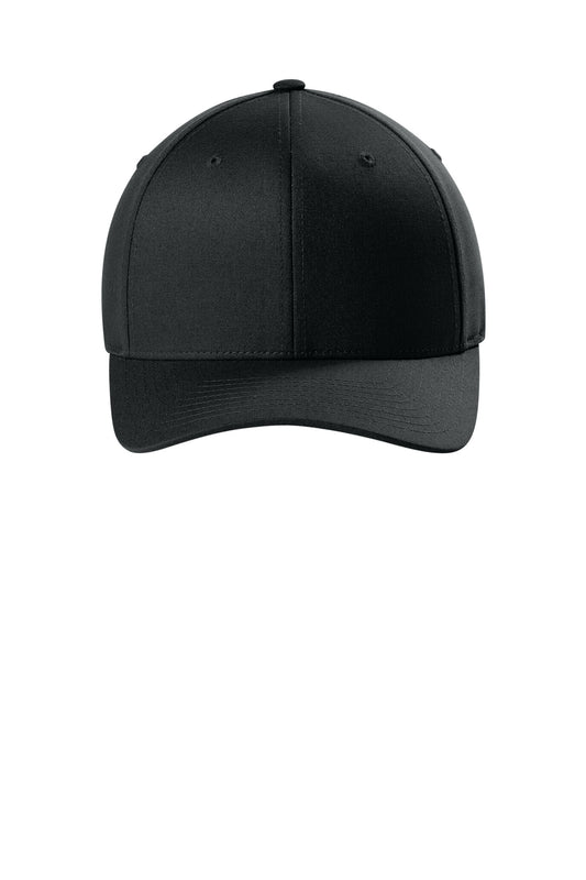 Flexfit V-Flexfit Cotton Twill Cap - Black - flat front