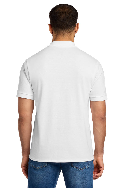 Port & Company Tall Core Blend Jersey Knit Polo - White - back