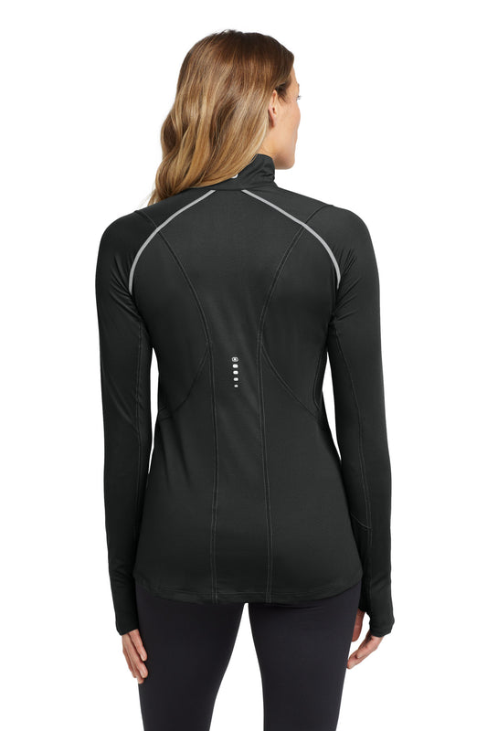OGIO Women's Nexus 1/4-Zip Pullover - Blacktop - back