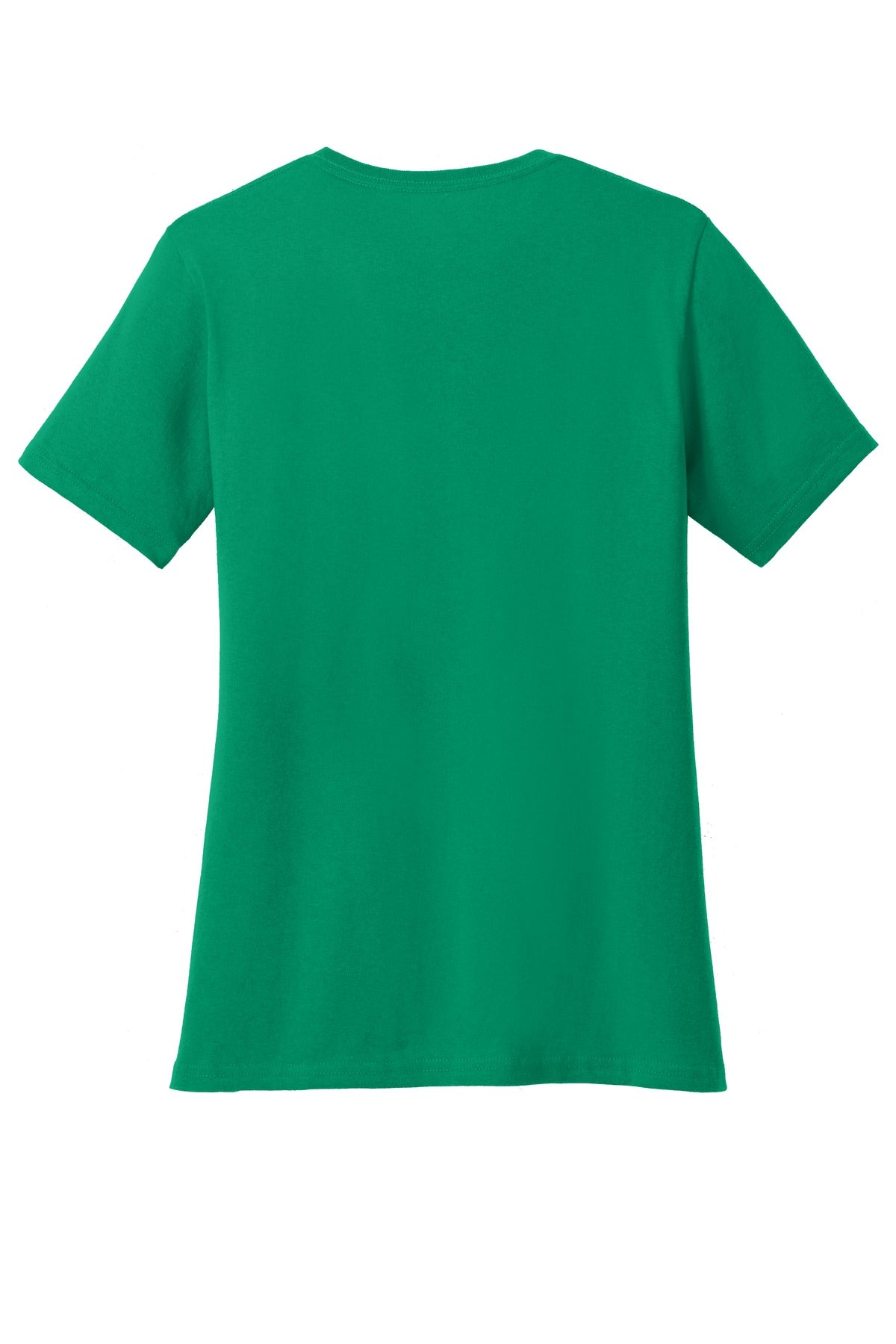 Port & Company Women's Core Cotton V-Neck Tee - Kelly - flat back