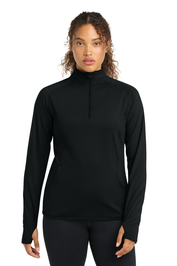 Sport-Tek Women's Sport-Wick Stretch 1/4-Zip Pullover