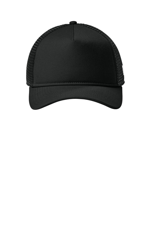 New Era A-Frame Snapback Mesh Back Cap - Flag Black/ Black - flat front