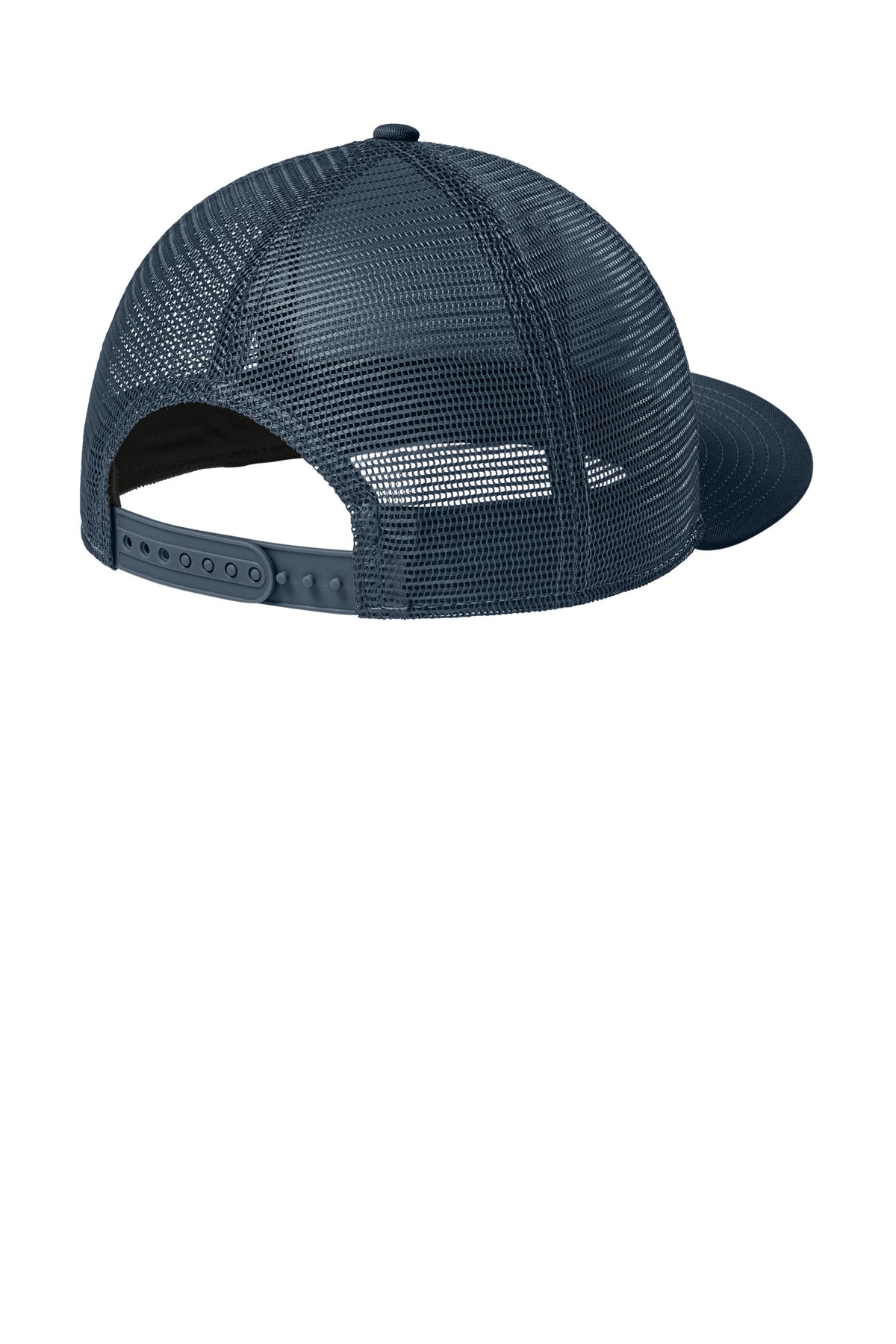 New Era Standard Fit Snapback Trucker Cap - Flag Deep Navy/ Deep Navy - flat back