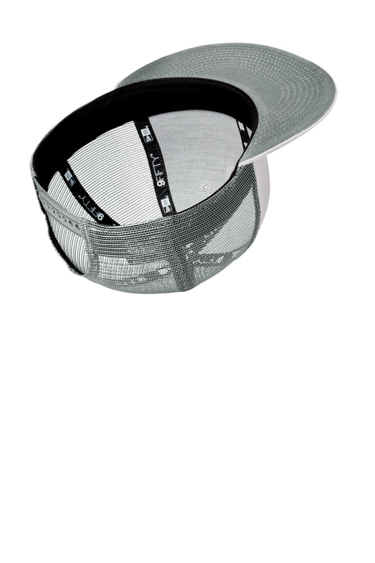 New Era Standard Fit Snapback Trucker Cap - Grey/ Graphite - flat front