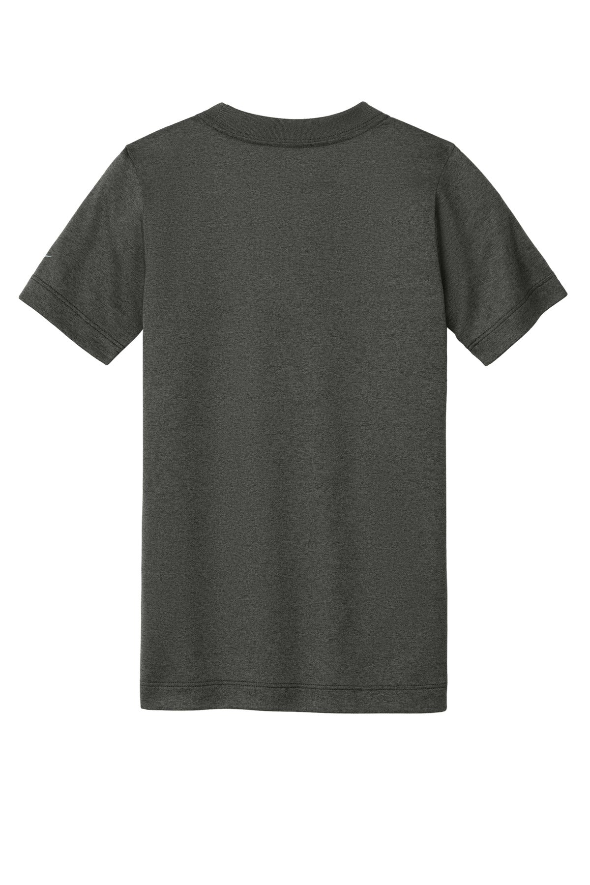 Nike Youth Swoosh Sleeve rLegend Tee - Dark Smoke Heather - flat back