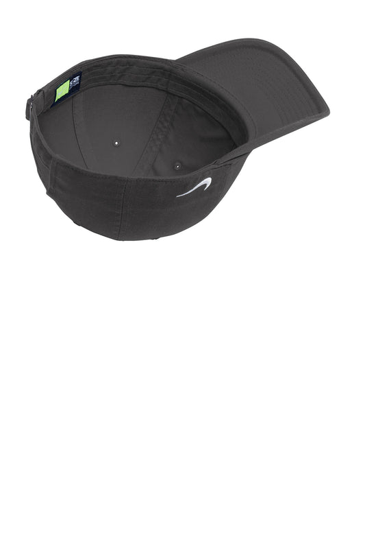 Nike Heritage Cotton Twill Cap - Anthracite - flat front