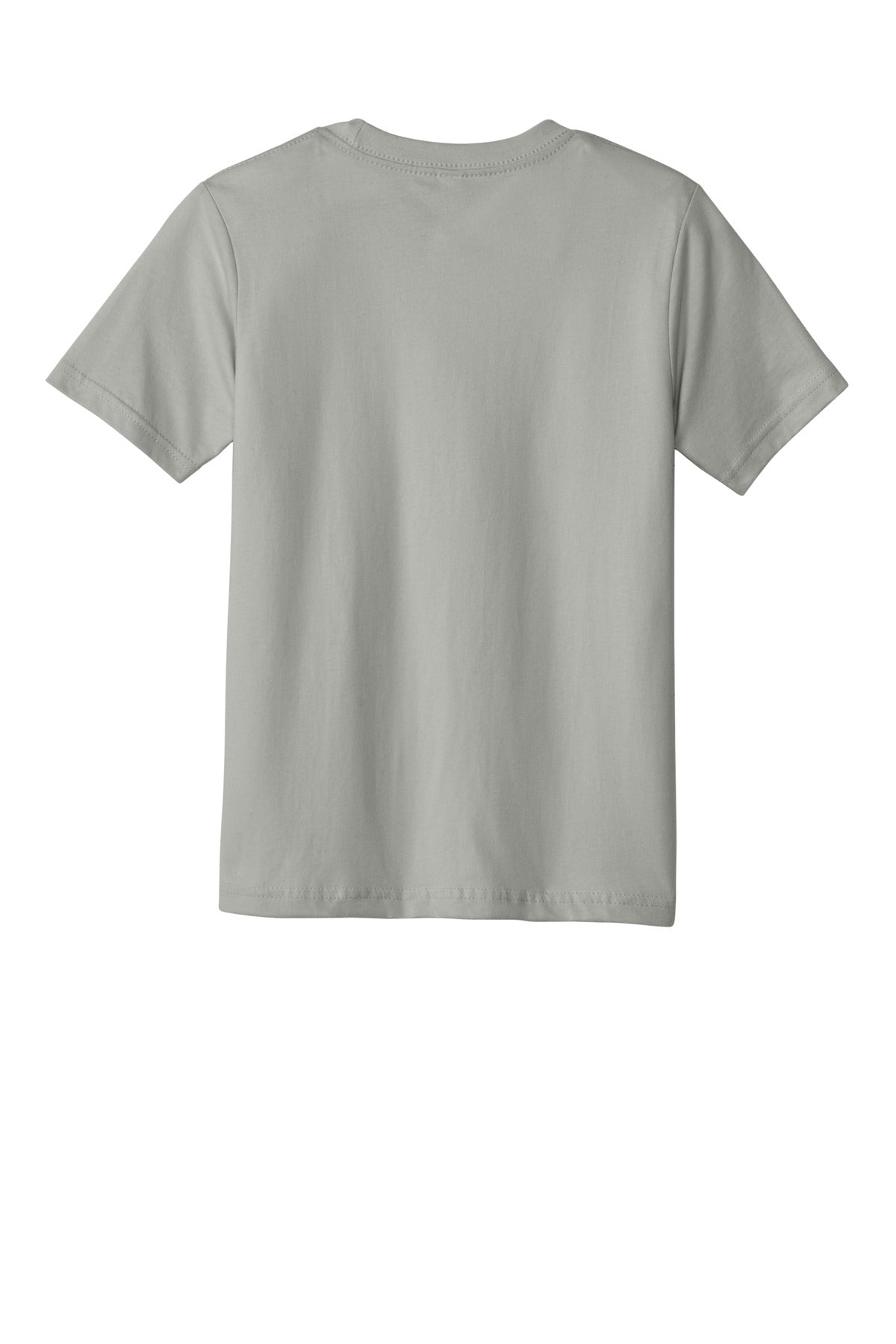 Next Level Apparel Youth Cotton Tee - Light Gray - flat back