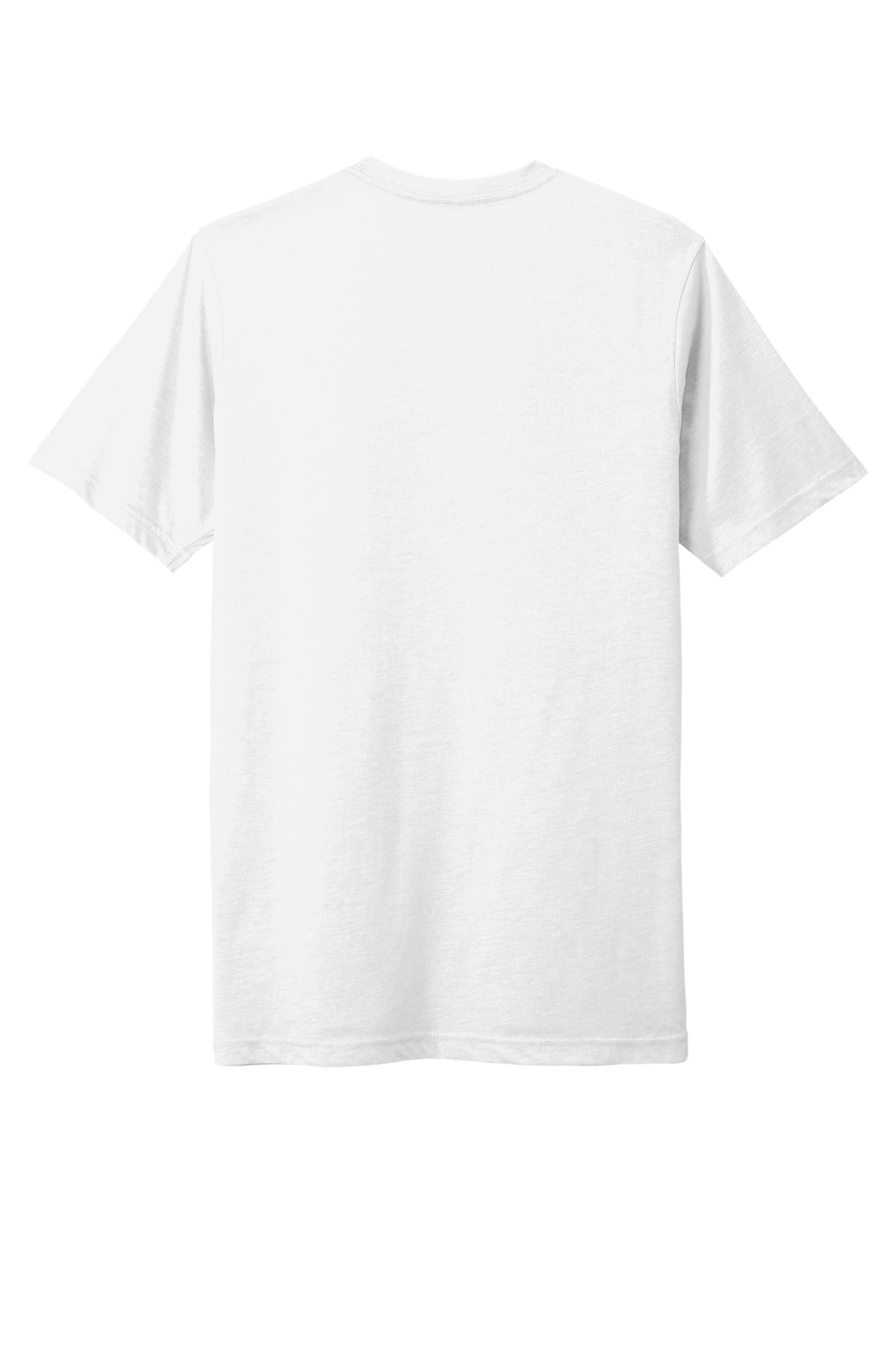 Next Level Apparel Adult Poly/Cotton Tee - White - flat back