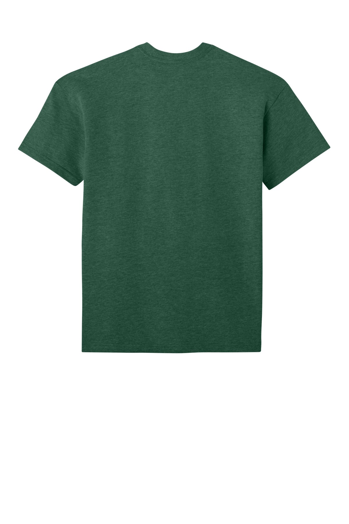 Next Level Apparel Heavyweight Tee - Heather Forest Green - flat back
