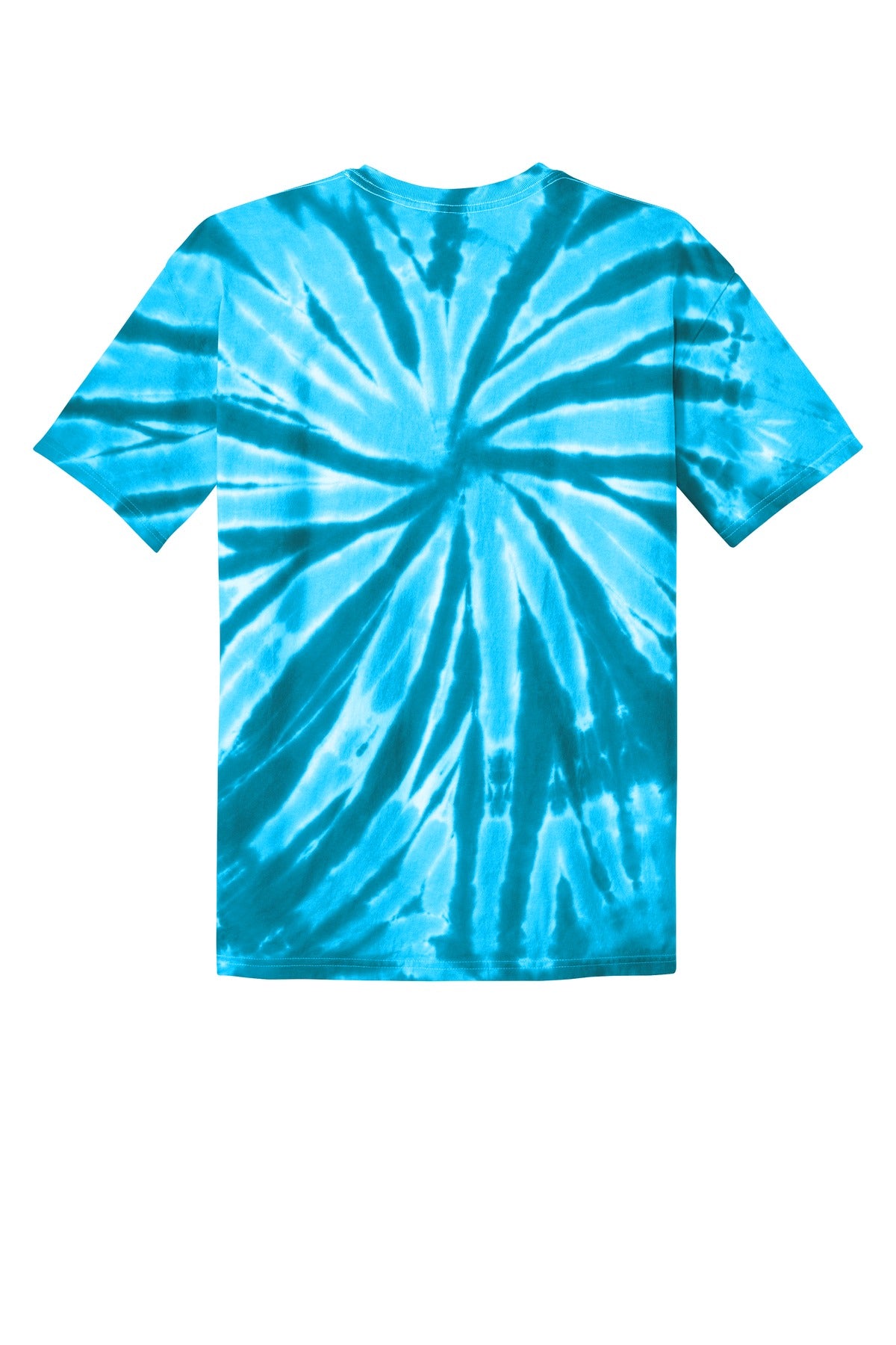 Port & Company Tie-Dye Tee - Turquoise - flat back