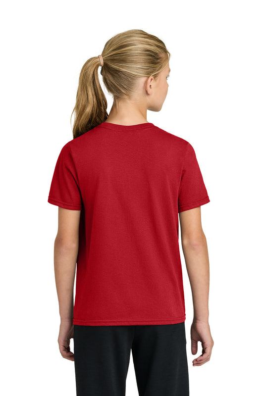 Port & Company Youth Easy Cotton Tee - Red - back