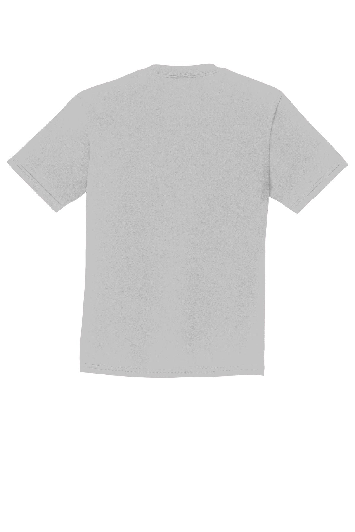 Port & Company Youth Fan Favorite Tee - Silver - flat back