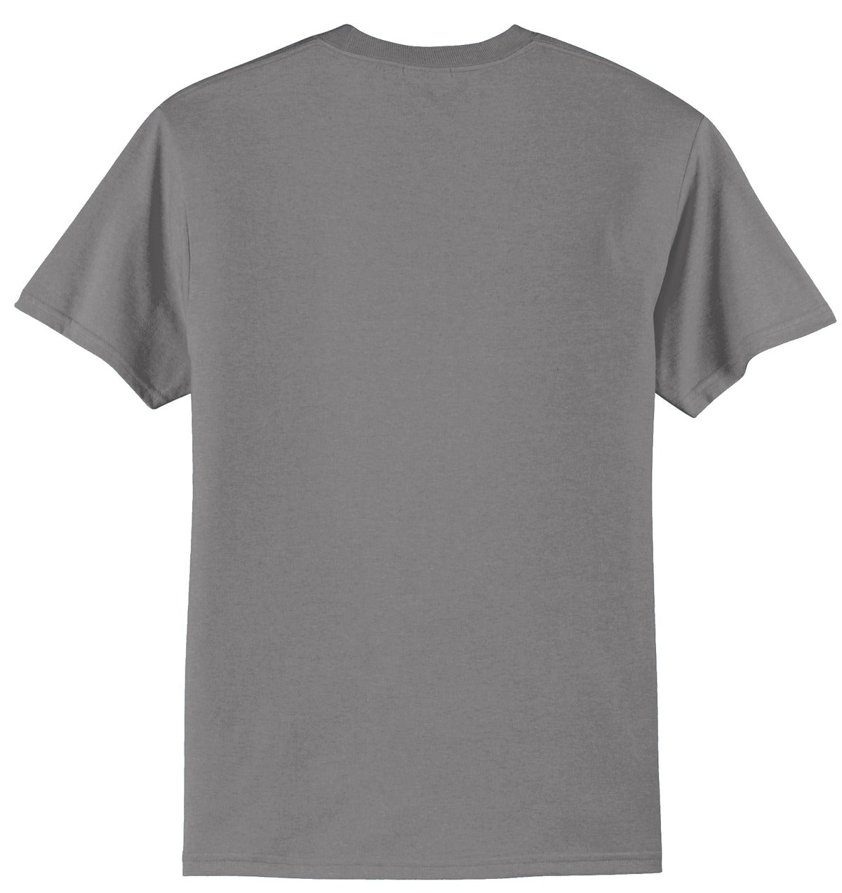 Port & Company Tall Core Blend Tee - Medium Grey - flat back