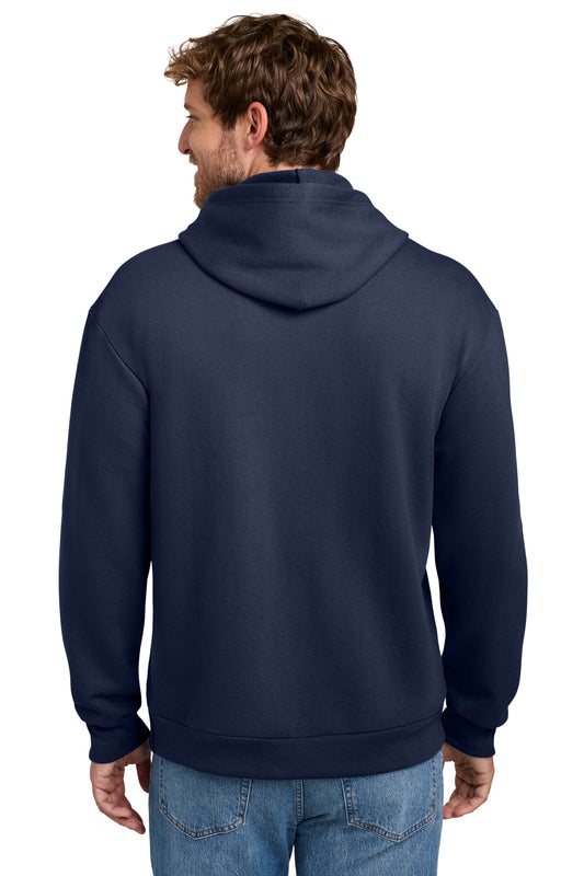 Port & Company Easy Fleece Pullover Hooded Sweatshirt - True Navy - back