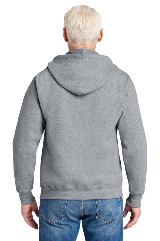 Port & Company Core Fleece Full-Zip Hooded Sweatshirt - Athletic Heather - back