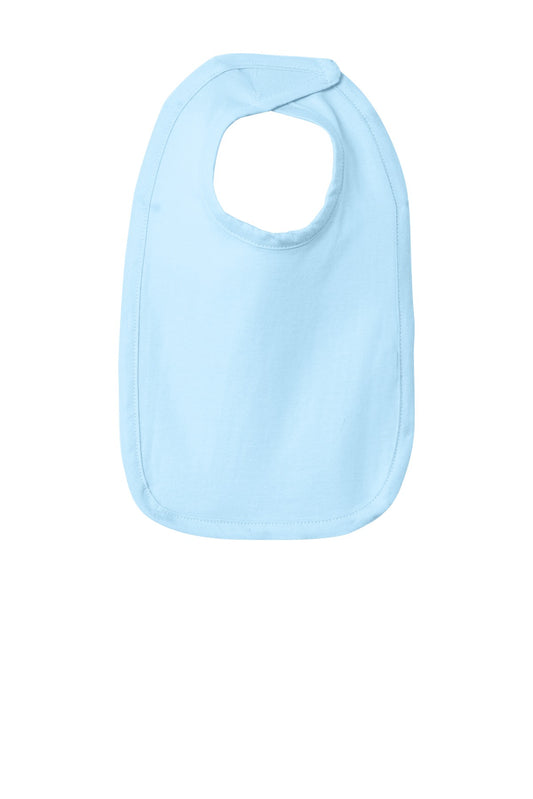 Rabbit Skins Infant Premium Jersey Bib - Light Blue - front