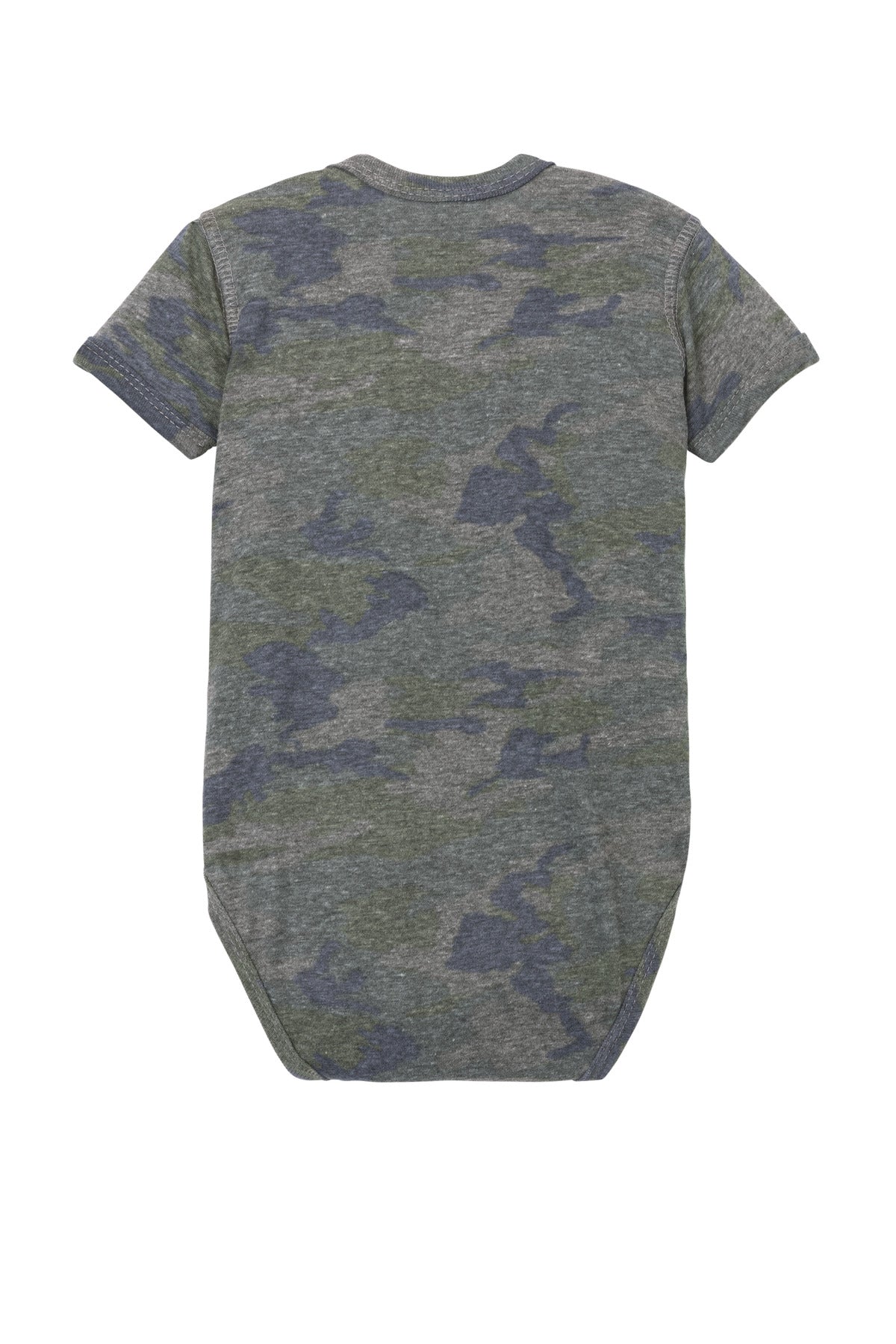 Rabbit Skins Infant Vintage Fine Jersey Bodysuit - Vintage Camo - flat back