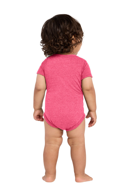 Rabbit Skins Infant Vintage Fine Jersey Bodysuit - Vintage Hot Pink - back