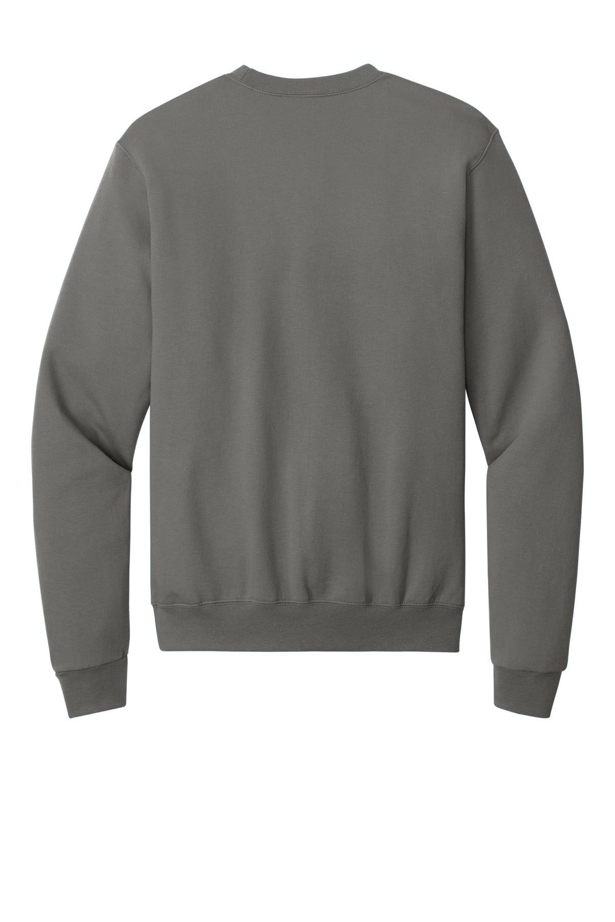 Champion Powerblend Crewneck Sweatshirt - Stone Gray - flat back