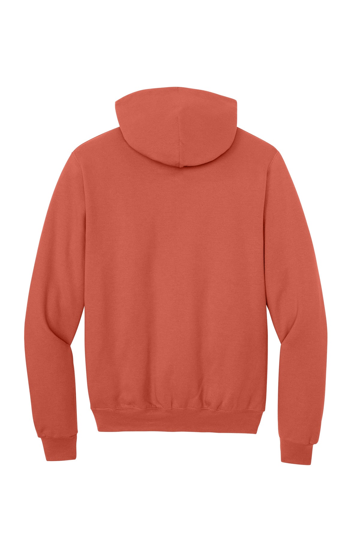 Champion Powerblend Pullover Hoodie - Red River Clay - flat back