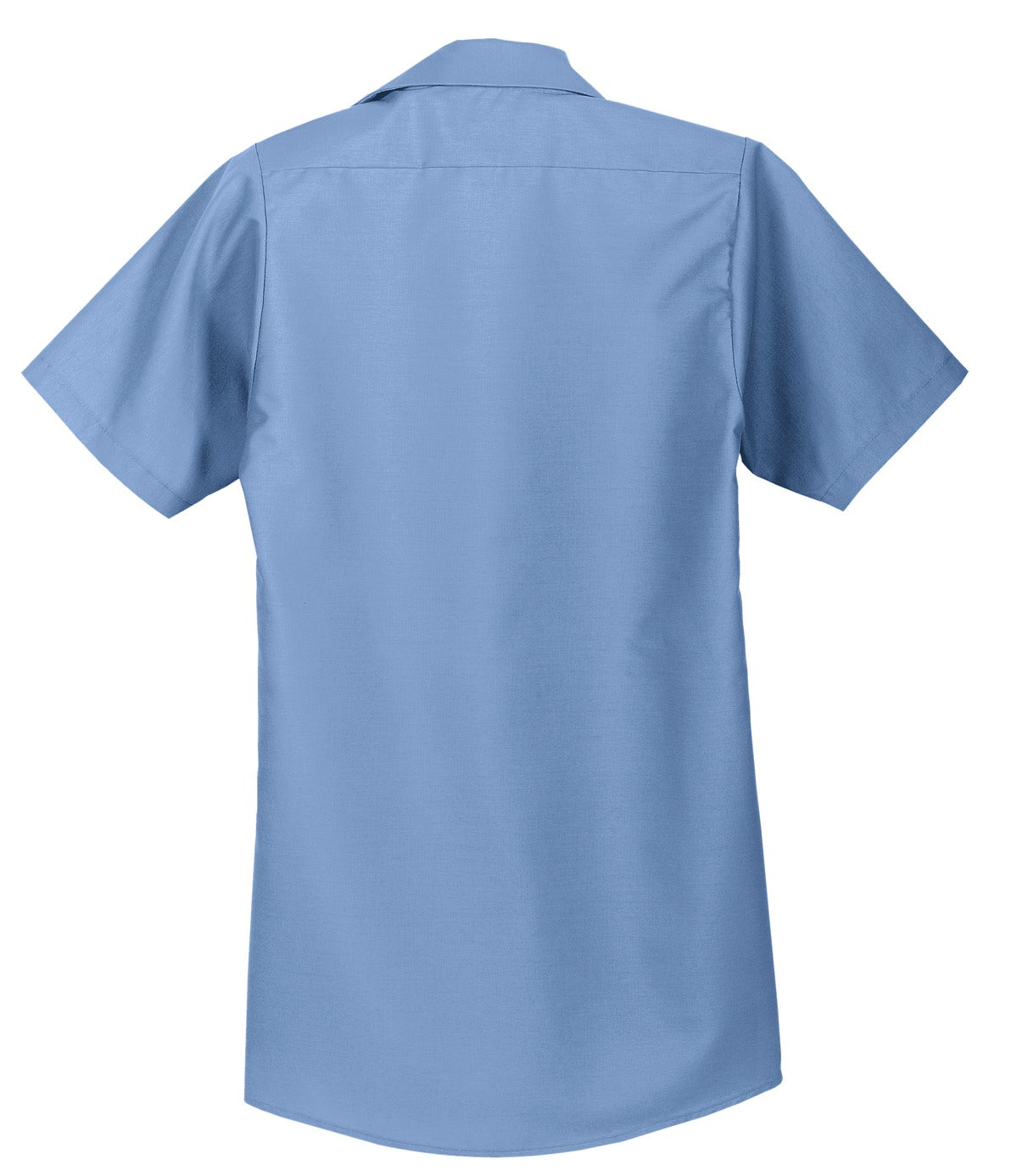 Red Kap Long Size Short Sleeve Industrial Work Shirt - Petrol Blue - flat back