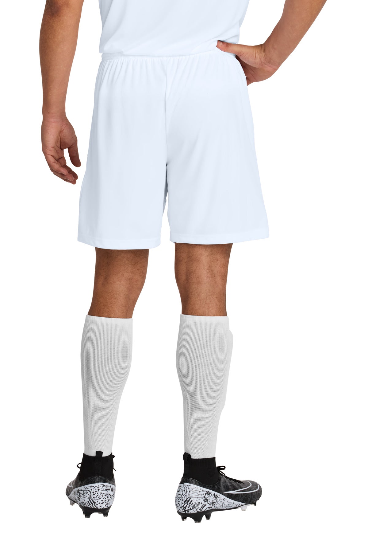 Sport-Tek Competitor United 7 Short - White/ White - back