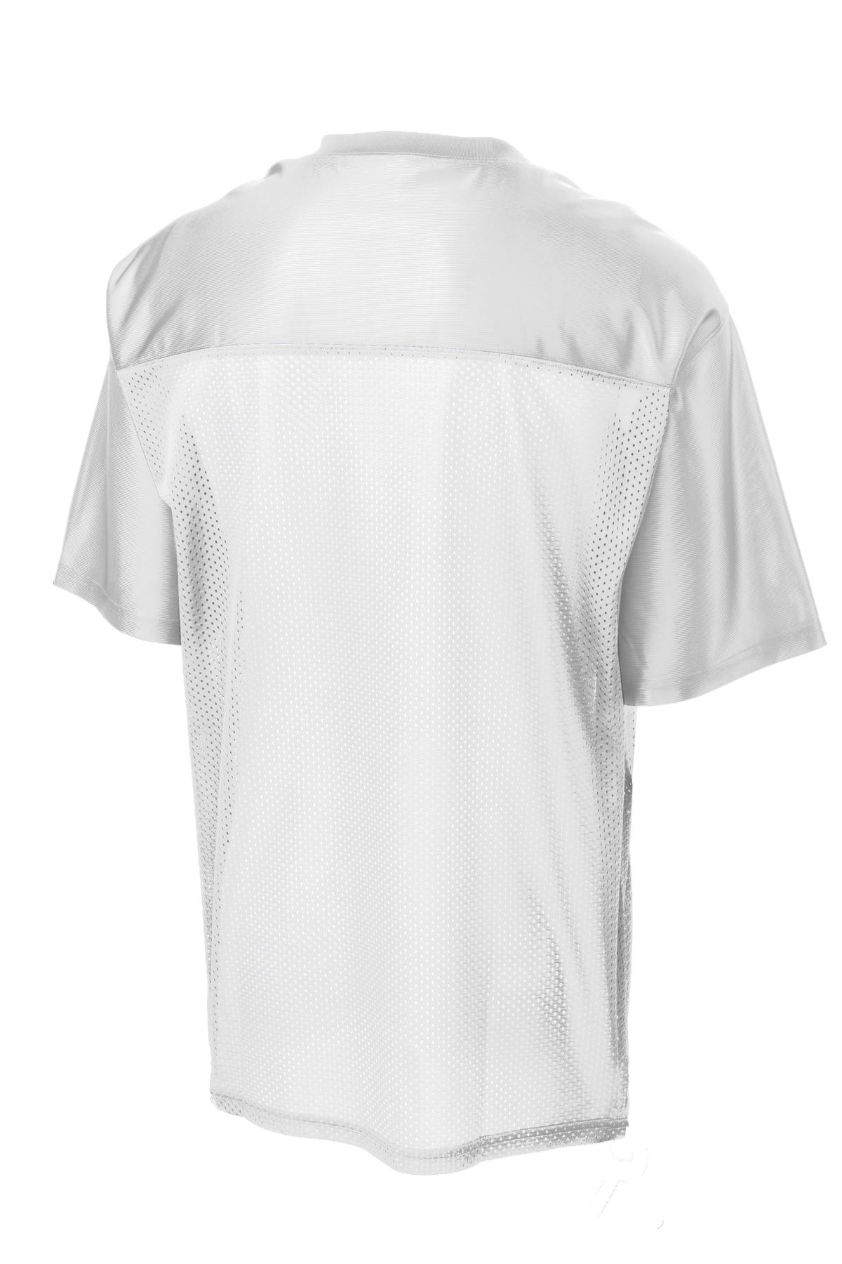 Sport-Tek PosiCharge Replica Jersey - White - flat back