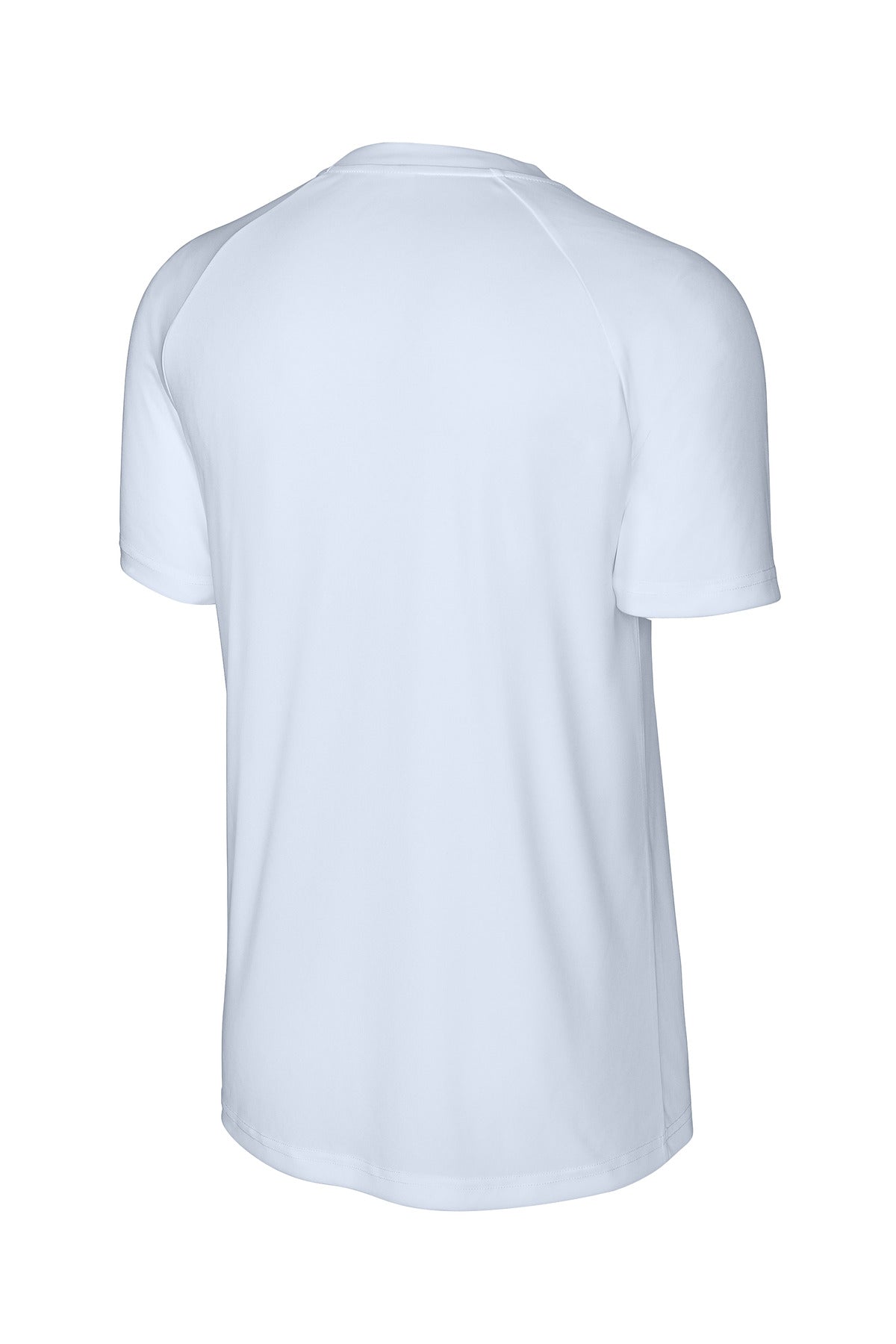 Sport-Tek PosiCharge Competitor 2-Button Henley - White - flat back