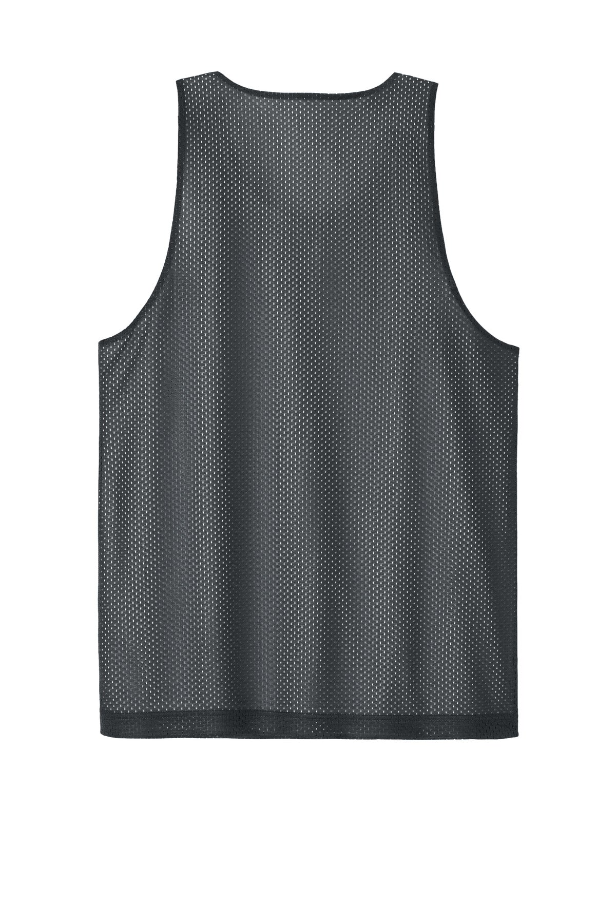 Sport-Tek PosiCharge Reversible Mesh Tank - Iron Grey/ White - flat back