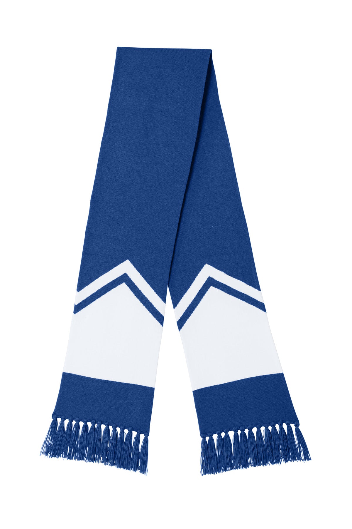 Sport-Tek Gameday Scarf - True Royal/ White - front