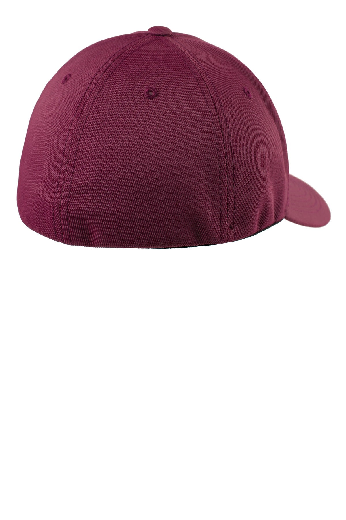 Sport-Tek Flexfit Performance Solid Cap - Maroon - flat back